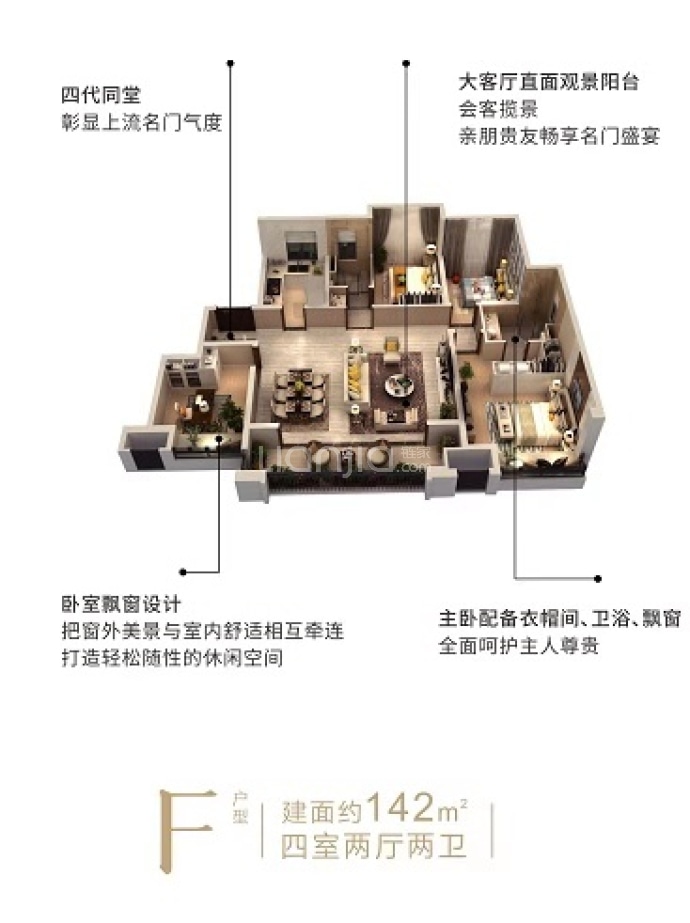 金科集美晴川--建面 142m²