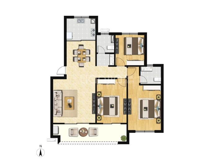 港利上城嘉苑--建面 109.12m²