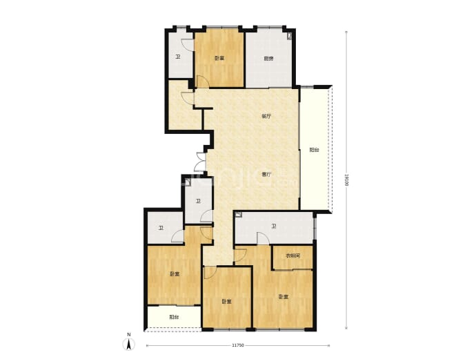 潮映万象轩--建面 208m²