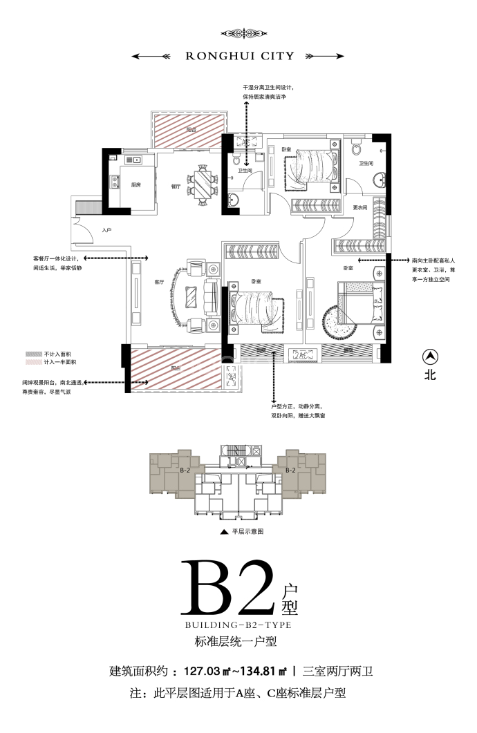 融辉广场--建面 134.81m²