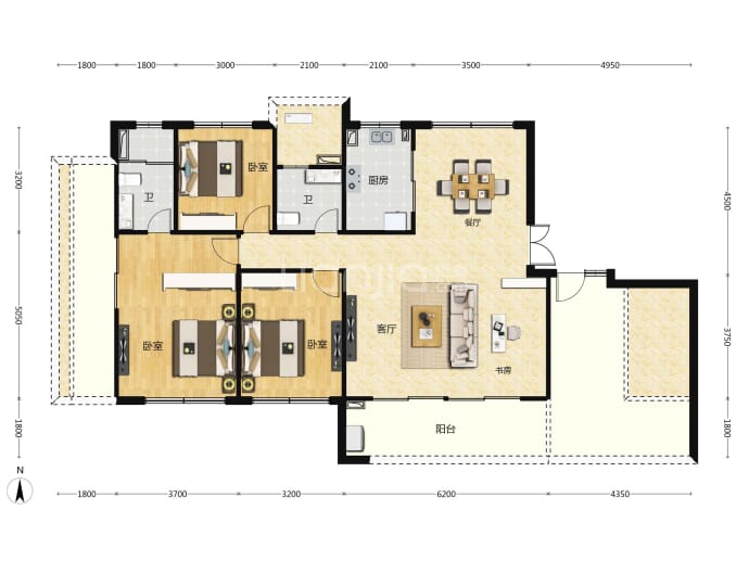 锦溪1118--建面 143m²