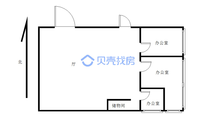 松山天王商务 电梯楼 有装修 位置佳-户型图