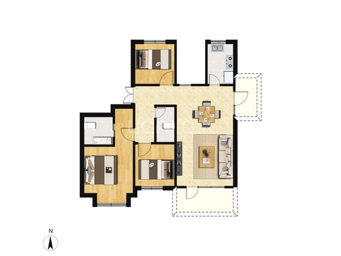 富兴首府--建面 156.61m²