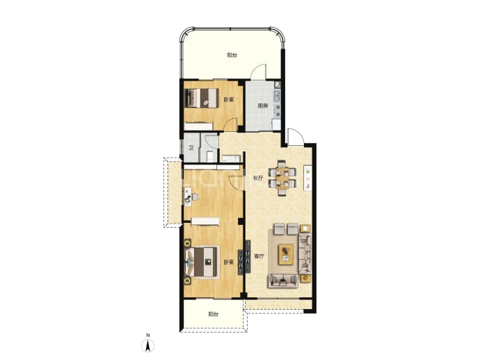 文教花园二期--建面 116m²