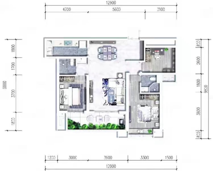 星河晋府玖号--建面 120m²