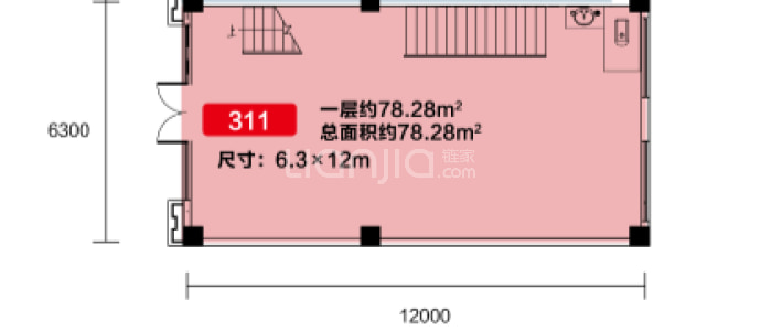千田理想城--建面 78.28m²
