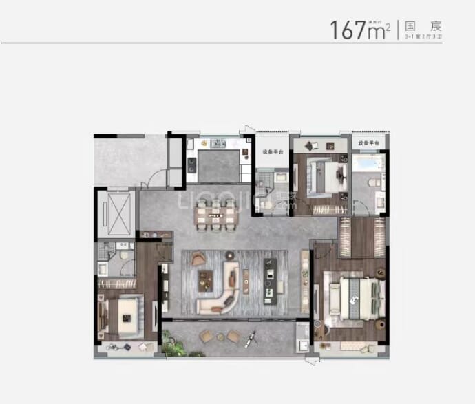 中吴江南春--建面 167m²