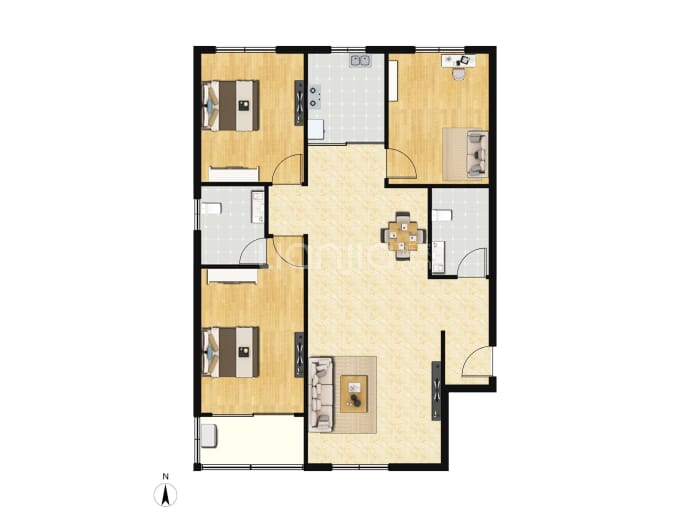 东信·鑫茂府--建面 131m²