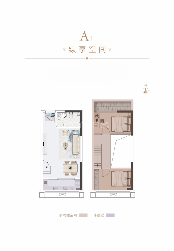 学府圣邸--建面 44.78m²