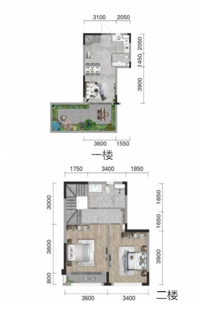 仁恒溪云居--建面 89m²