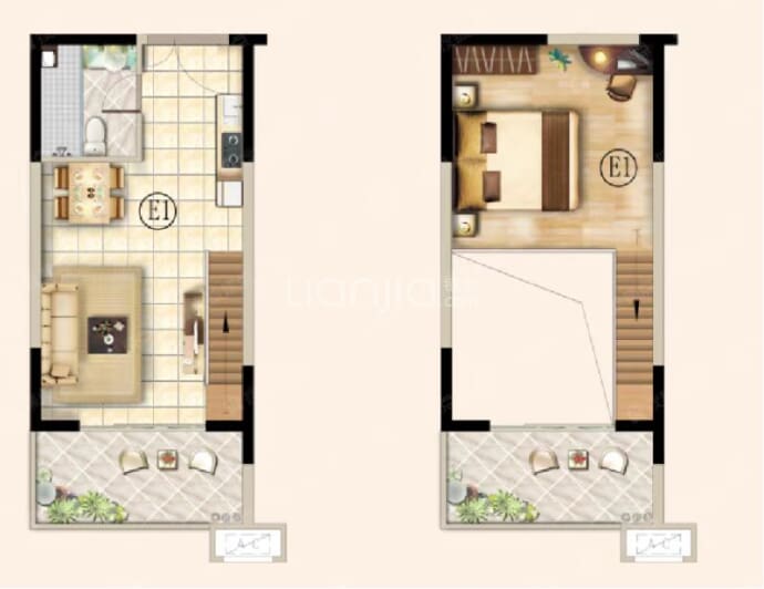 奥能金港湾--建面 58m²