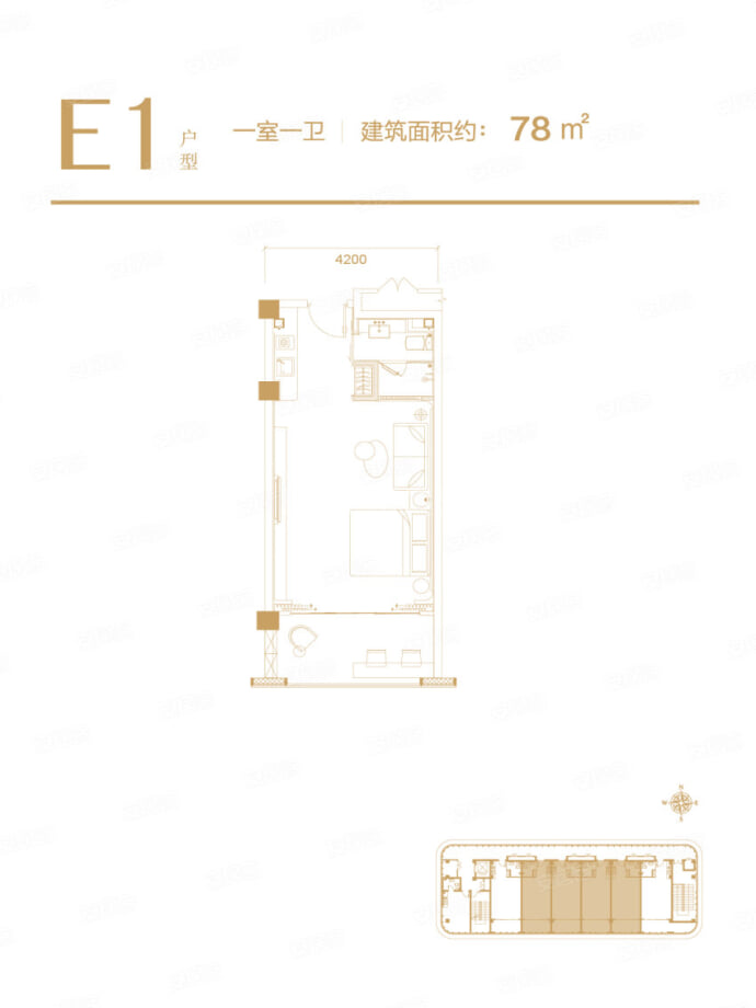 保利观潮--建面 78m²