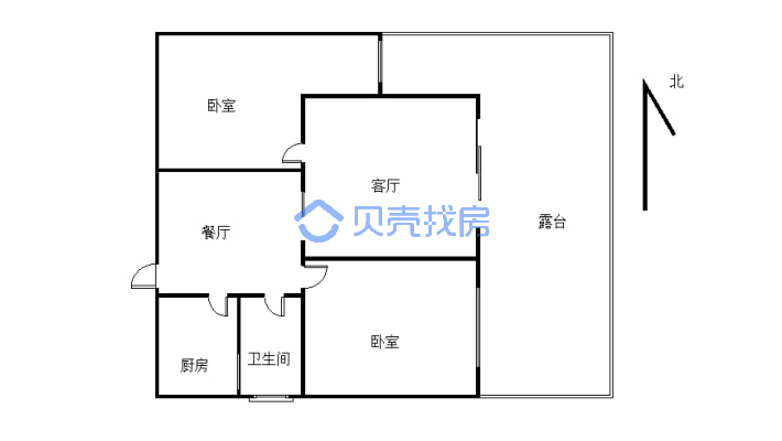 东坝铂金地段，户型宜居，证件齐全，楼层好，配套齐全-户型图