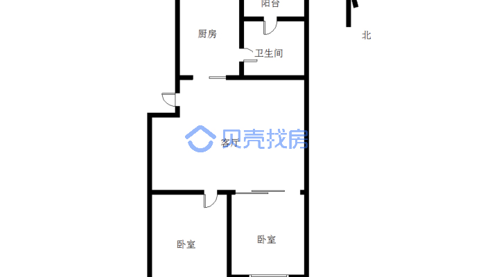松山区位置佳，总价低，2002年房子-户型图