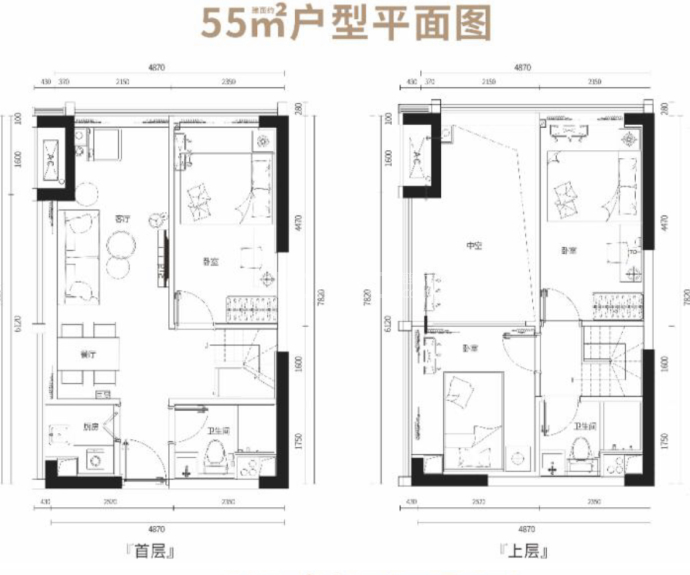 珑远·万江翠珑湾--建面 55m²