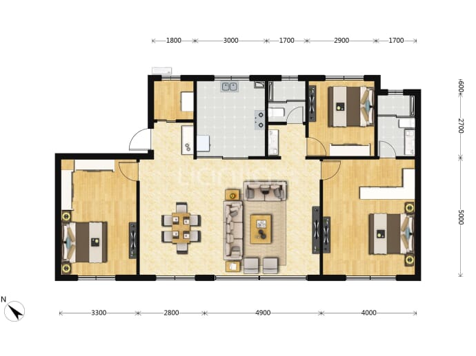 保利天汇--建面 127m²