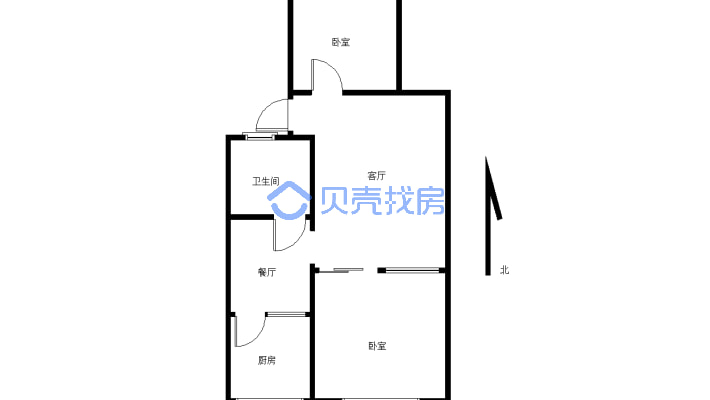 团结小区南北通透室内干净房主诚心卖-户型图