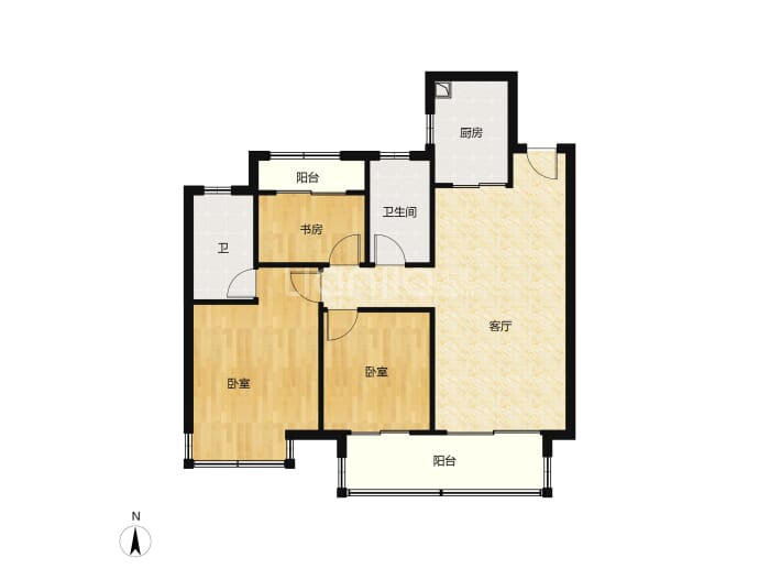 弘阳云筑--建面 106m²