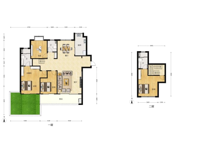 福天滨江院子--建面 173.91m²