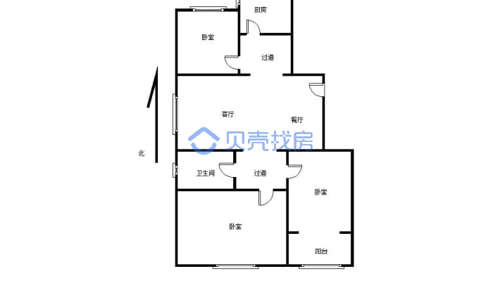 香榭丽舍小高层电梯好楼层 精装修可拎包入住-户型图