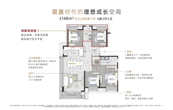 五矿坤环未来悦--建面 148m²