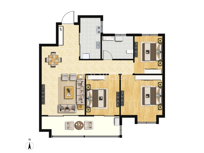 溪林雅居--建面 106.2m²