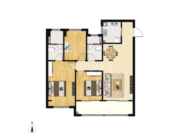 常熟金茂智慧科学城--建面 113m²