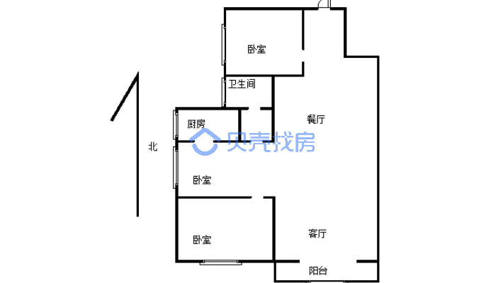 新地世纪城   3-2-1-1 121.00 m²-户型图