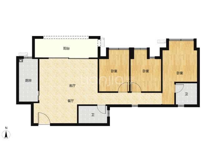 首创禧瑞礼--建面 99m²