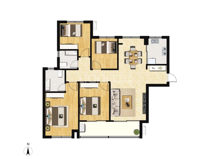 华越·江璟--建面 118m²