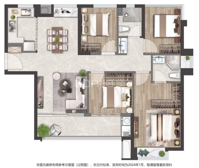 水晶芸溪5期--建面 110m²