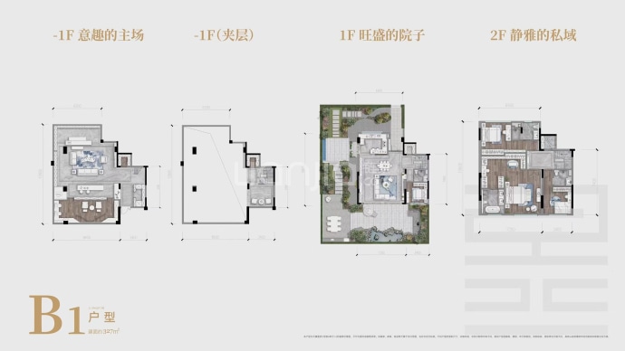 龙湖天曜-昱府--建面 327m²