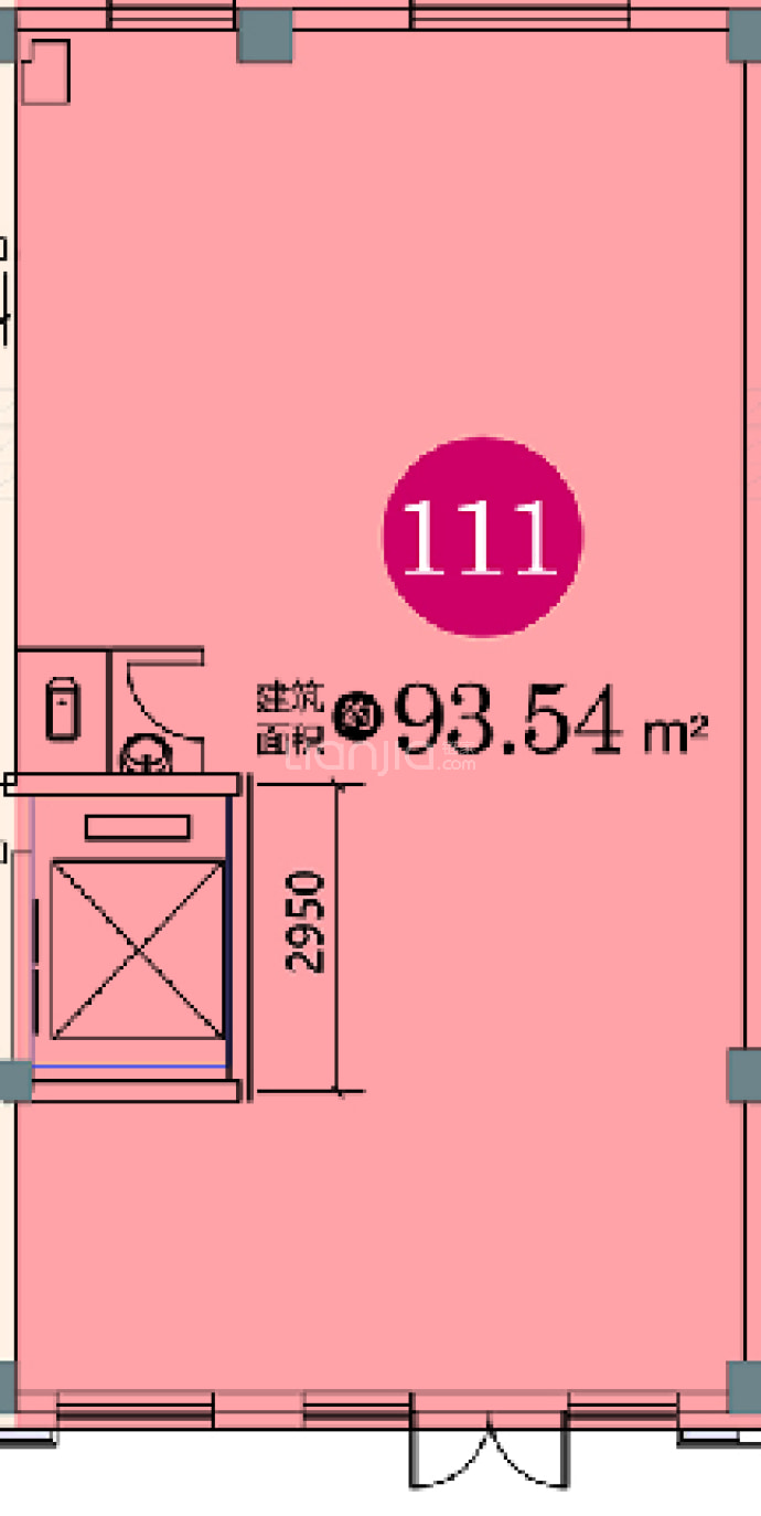 万龙青东银河城--建面 93.54m²