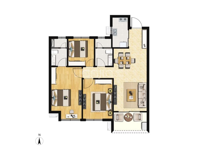 国贸学原--建面 89m²