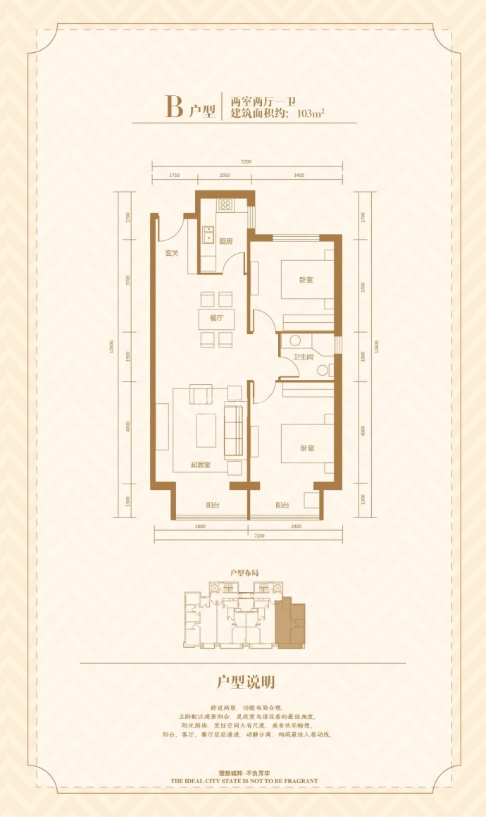 晟嘉理想湾--建面 103m²