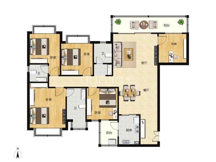 路桥融创茂--建面 181m²