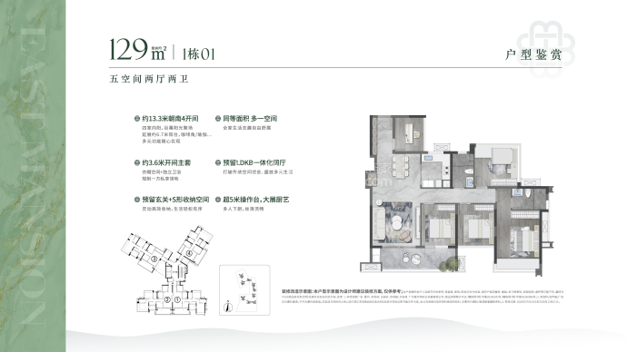 星河东悦府--建面 129m²