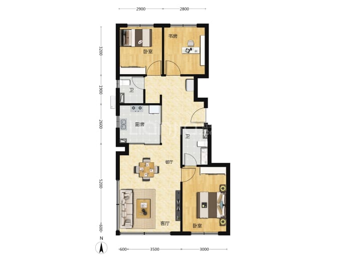 中海寰宇未来--建面 98m²