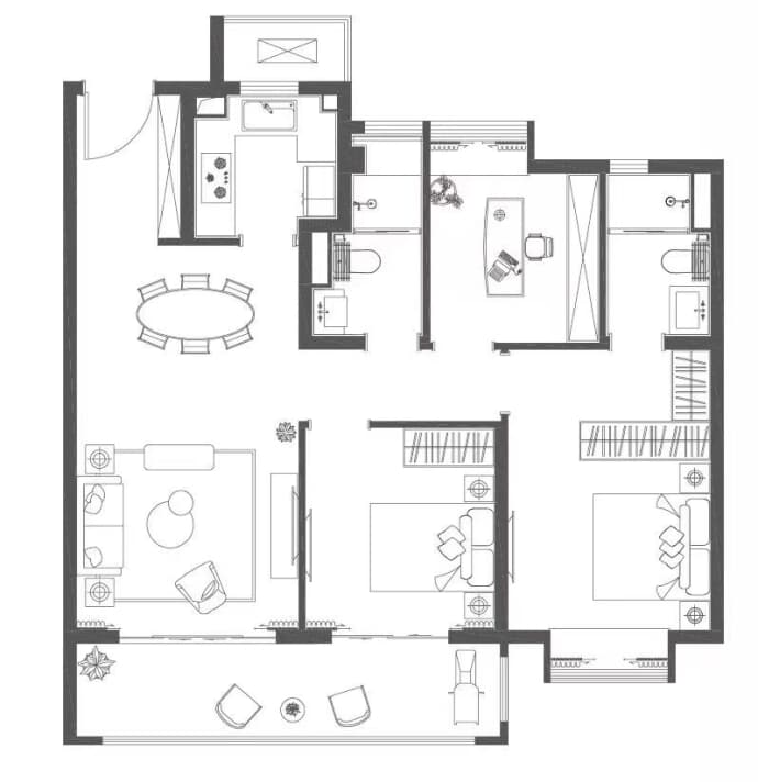 世茂璀璨未来--建面 98m²