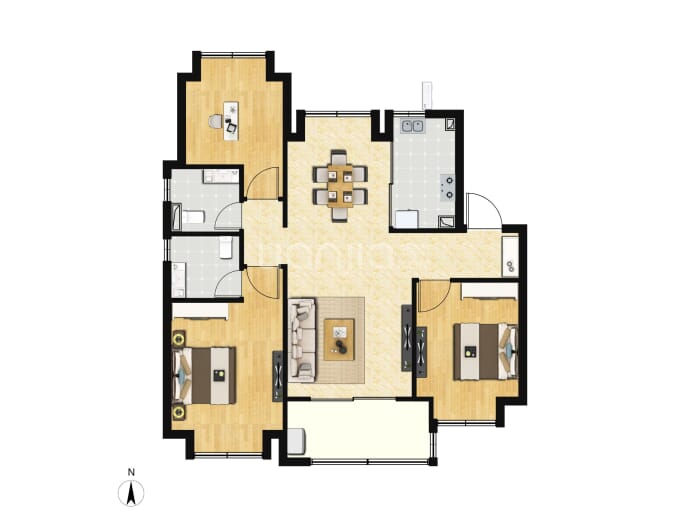 恒文璞悦江南--建面 99m²