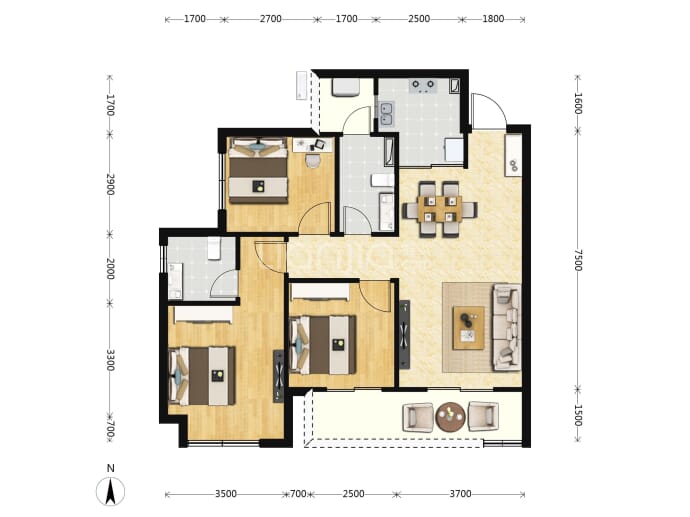 保利和颂--建面 103m²