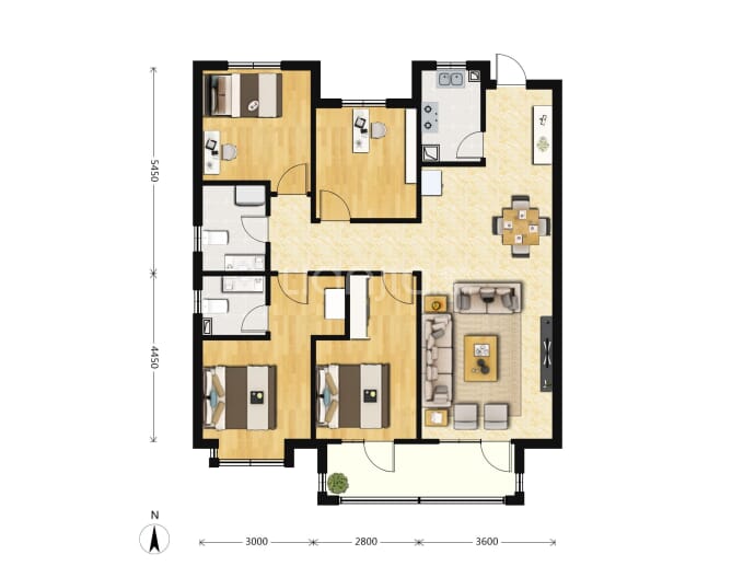 康茗书苑--建面 129m²