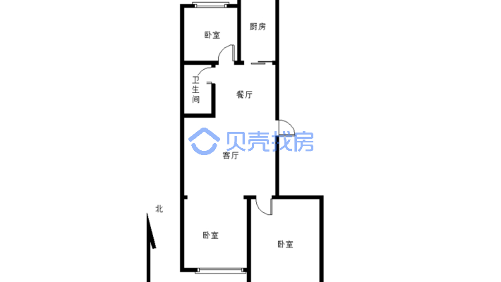 小区位置好   三室   采光好  精装修-户型图