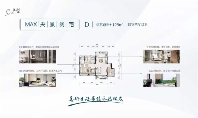 科华云映天璞--建面 128m²