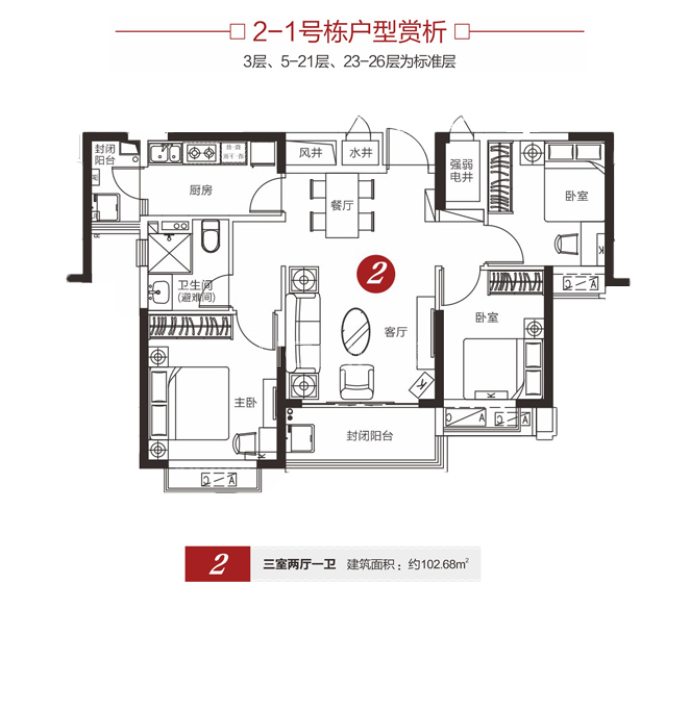 恒大未来城--建面 102.68m²