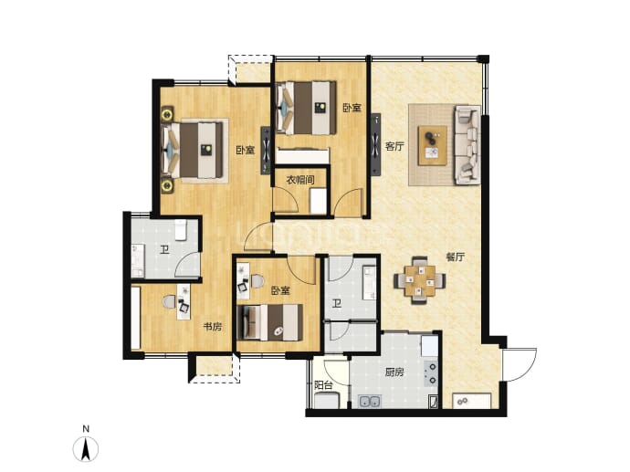 锦麟壹品--建面 108m²