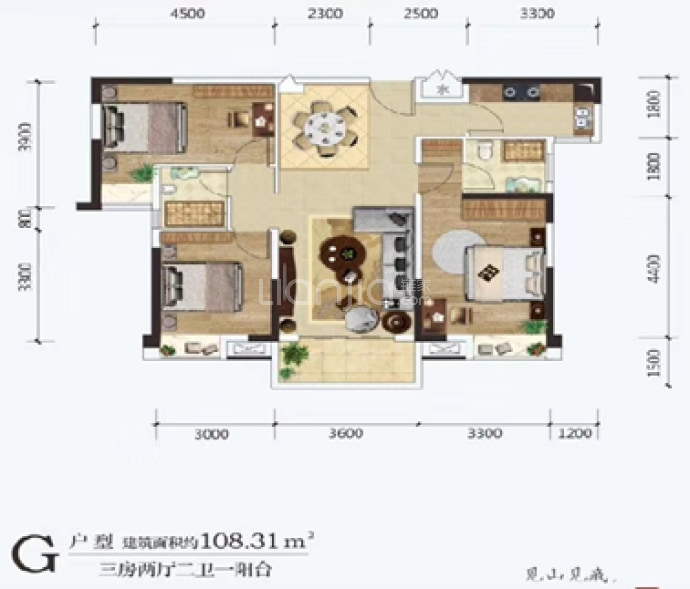 建投·见山--建面 108.31m²