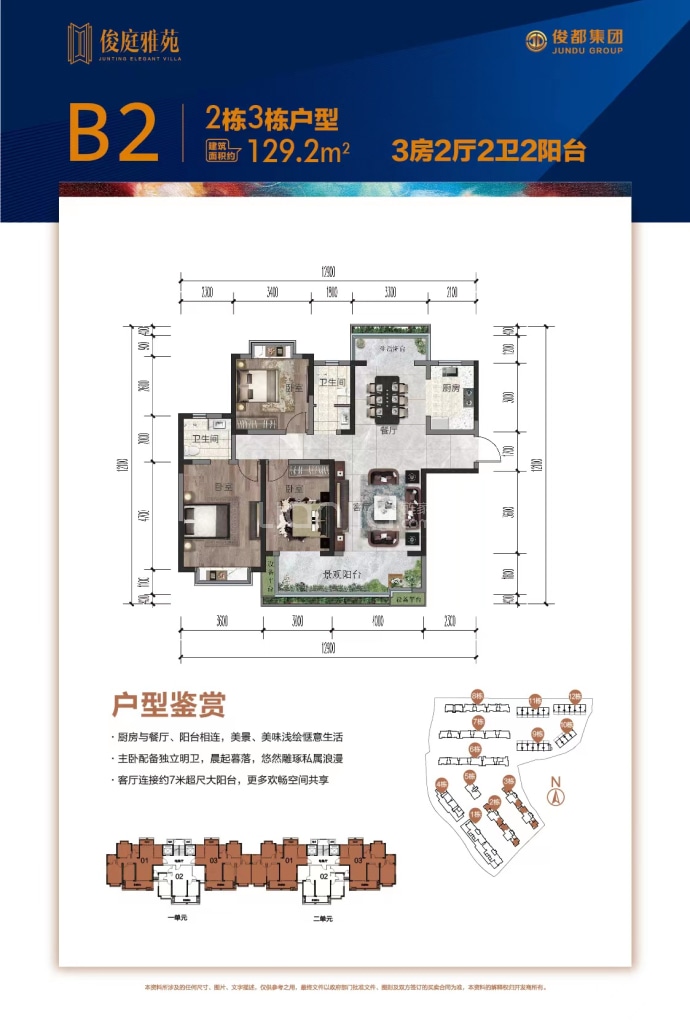 俊都大城--建面 129.2m²