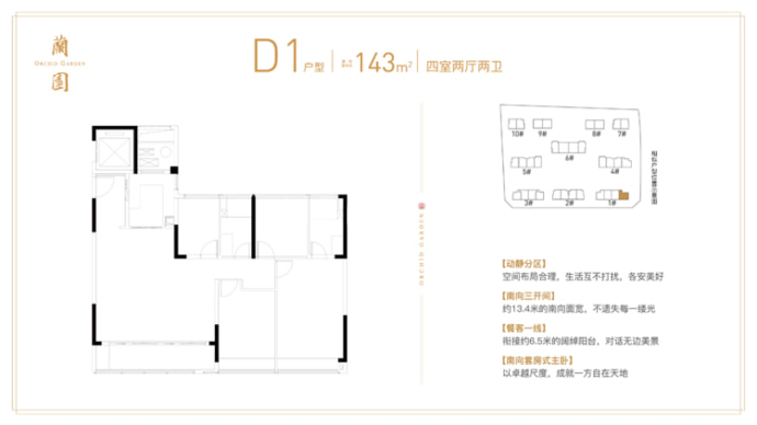 绿城兰园--建面 143m²