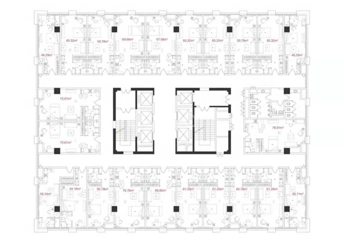 禹洲中央广场--建面 48m²